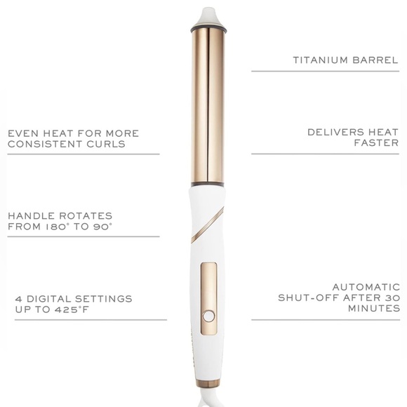 Kristin Ess Hair 1 1/4 Inch Curling Iron Pivot Wand - Picture 6 of 6